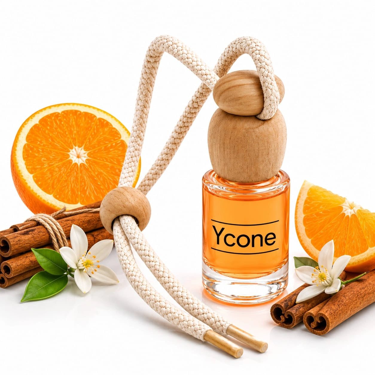 Ambientador Auto Canela e Laranja Ycone | Aroma de Longa Duração