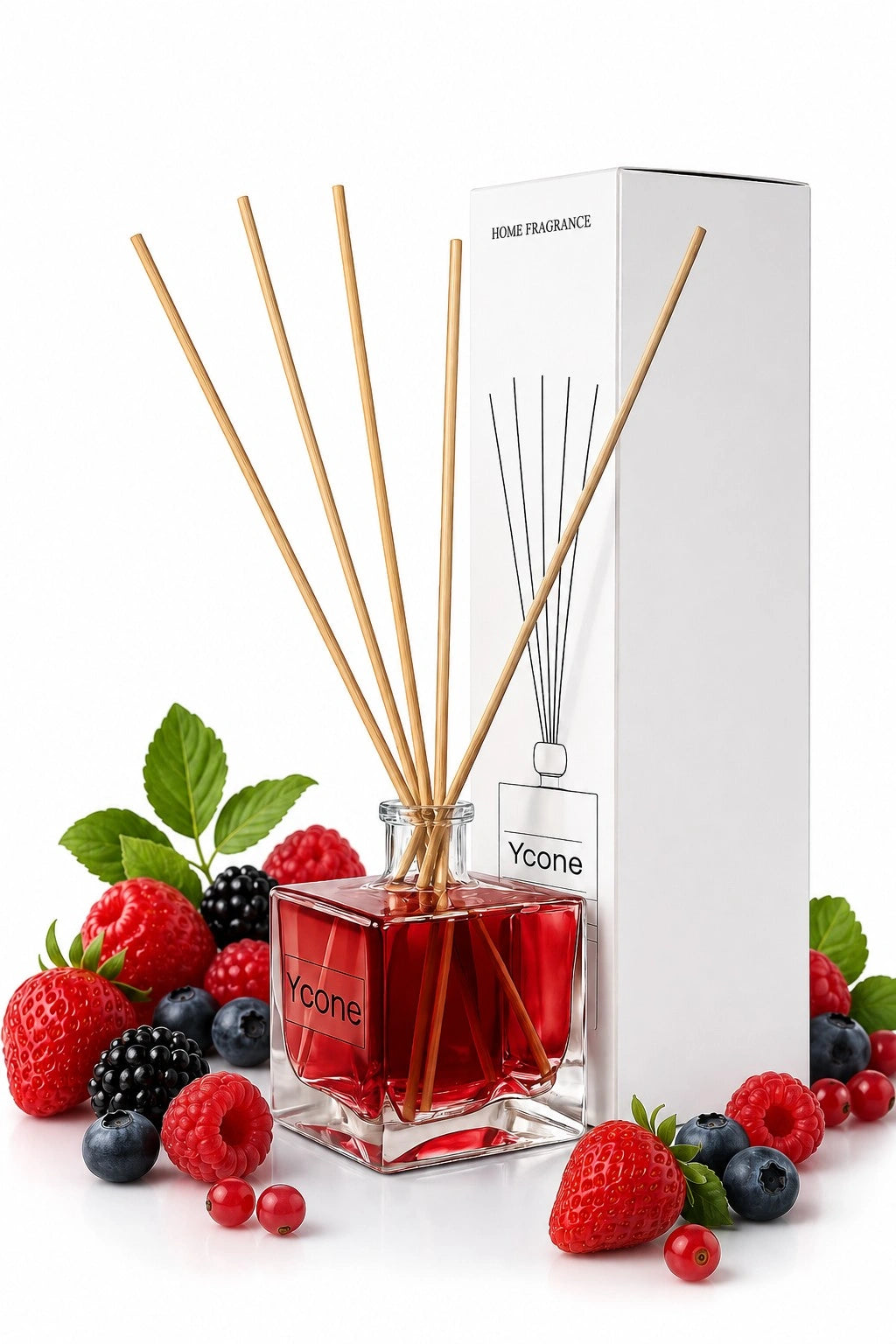 Ambientador Mikado Frutos Vermelhos Ycone | Fragrância Doce para Casa