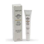Embalagem de 20ml de Contorno de Olhos Kefus com Ácido Hialurónico para tratamento de rugas e hidratação intensa
