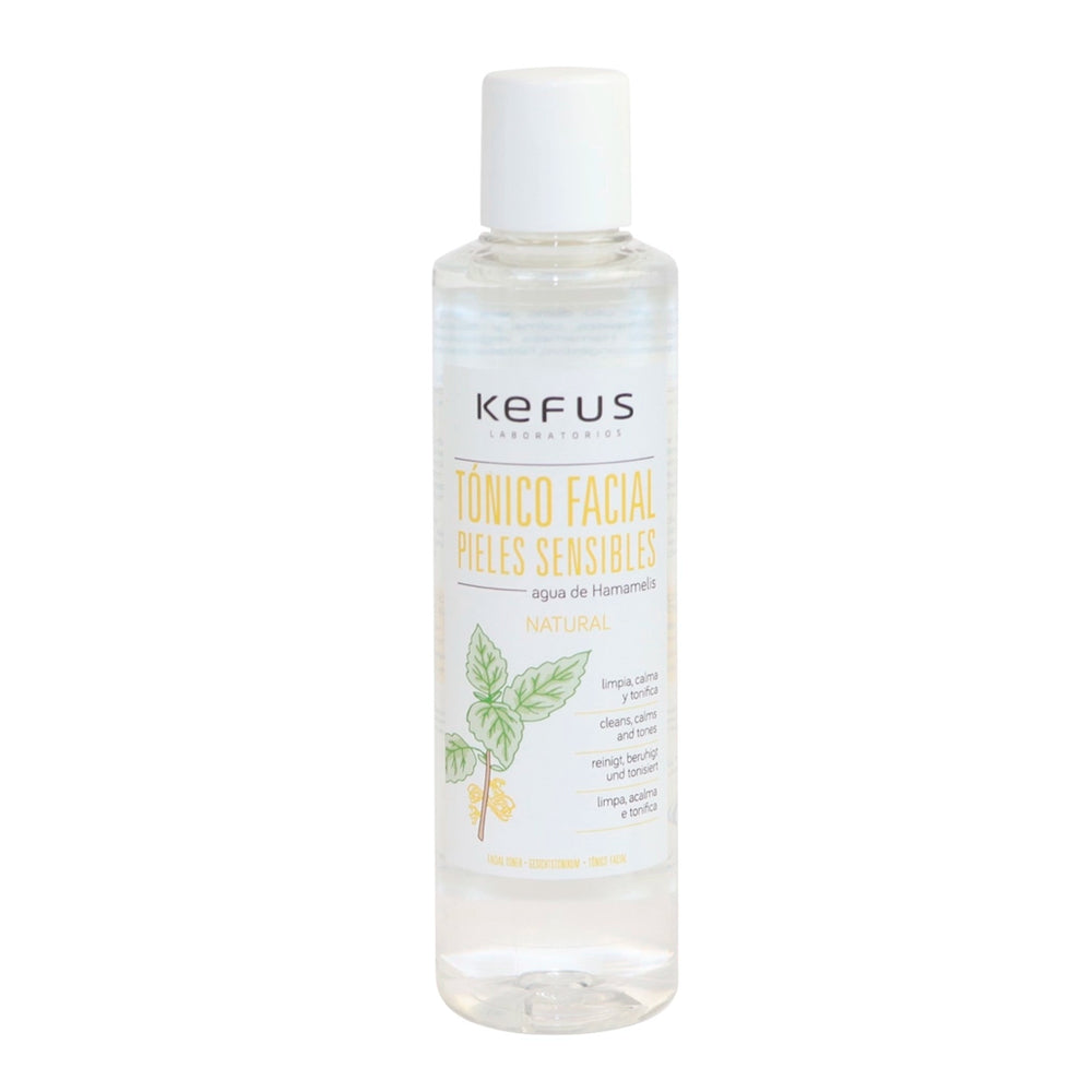 Tónico Facial Kefus com Água de Hamamélis para Pele Sensível